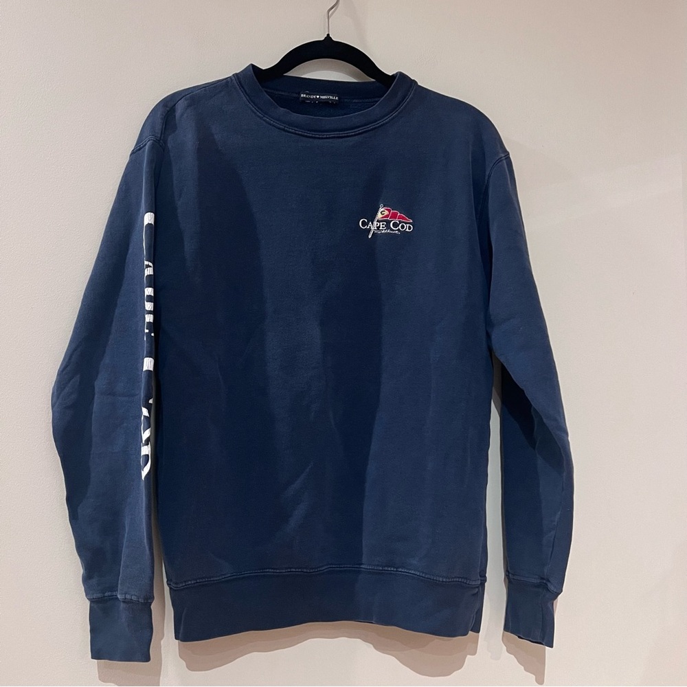 Brandy Melville Navy Cape Cod Crewneck Sweater